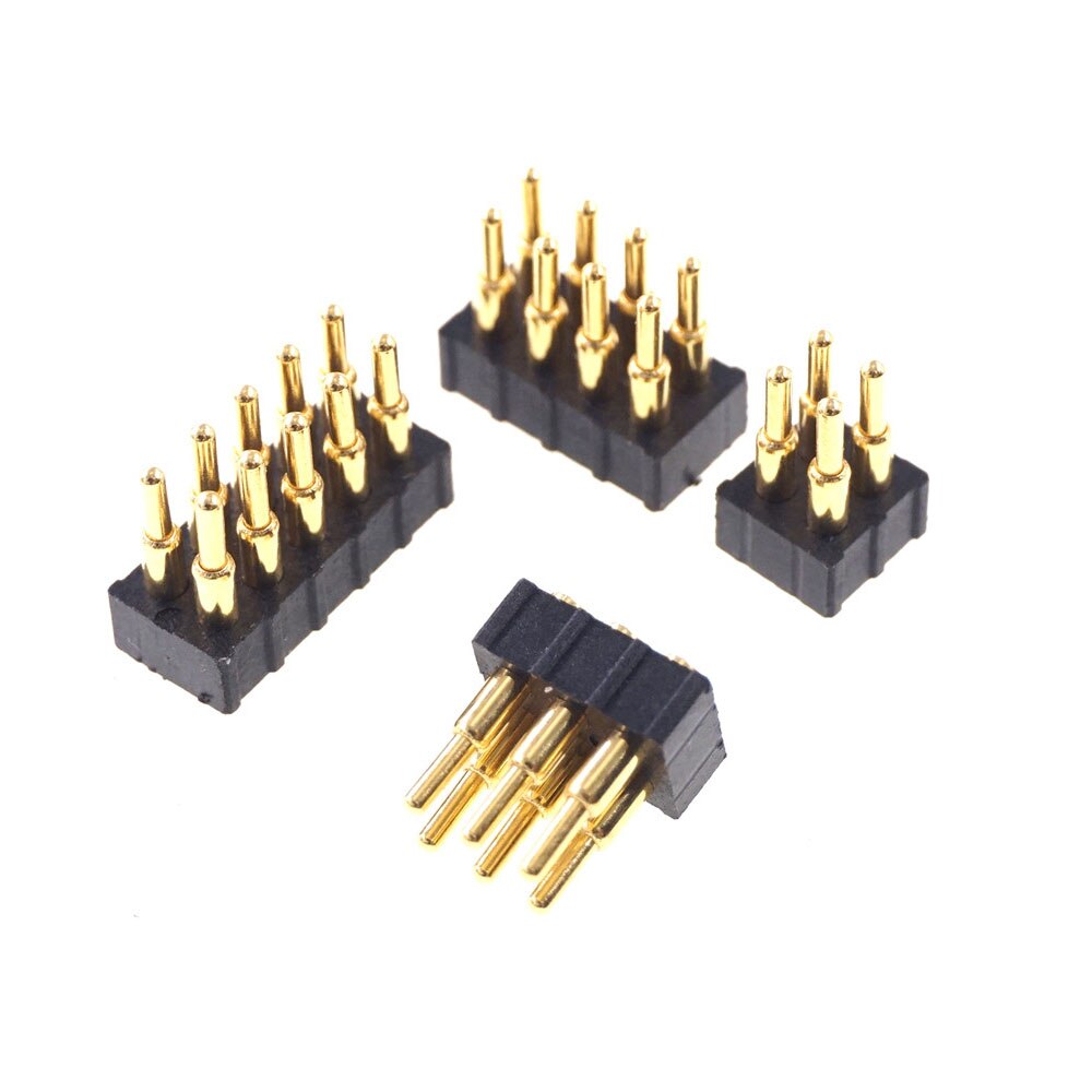 1 piece pogo pin connector 20 mm pitch 4 6 8 10 position height 80 dual row