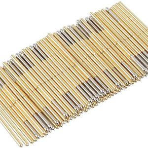 100 pcs P100-E2 Test Pins, Pogo Pins P100 Brass Pogo Pins Dia 1.5mm Pogo Pins Conical Head Pogo Pin Test Tools