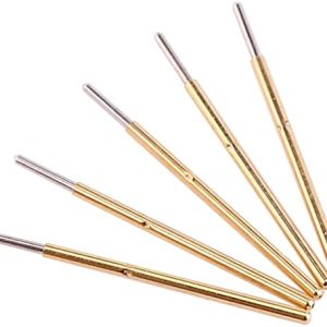 100pcs P50-J1 Spring Test Probe Pogo Pin Test Tools, Dia 0.68mm Length 16mm Round Head Pin for Printed Circuit Board Testing