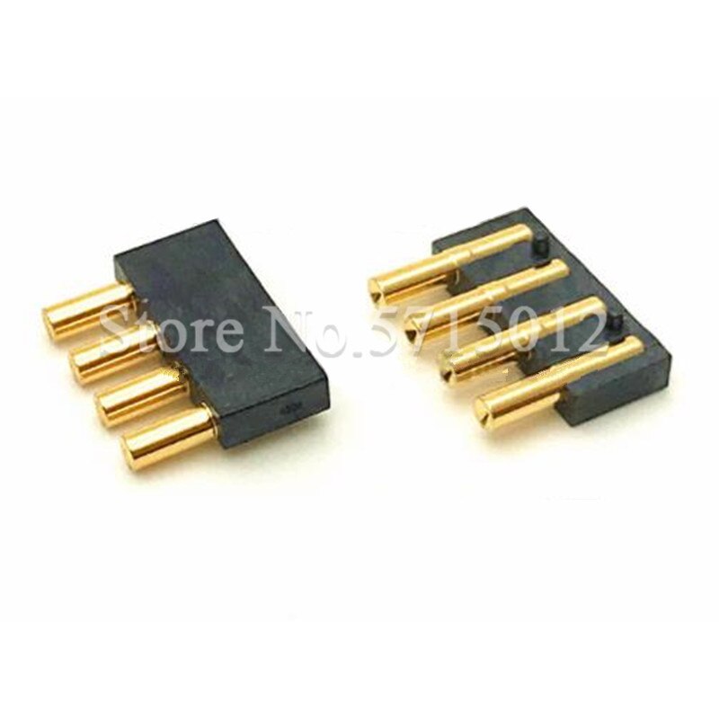 5pcs 4-Pin 2.5mm Pitch Spring Loaded Charging Pogo Pin Connector Battery Holder Junctor Mould Test Needle Probe