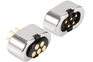 hytepro magnetic connector 5 pin pogo contacts male female pair m413 spring
