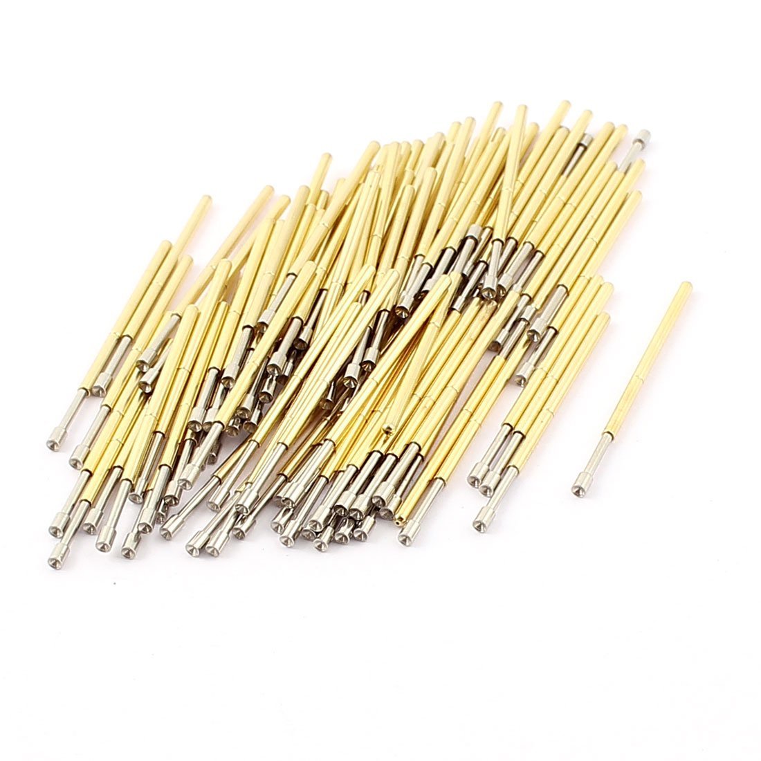 luoyimao 100pcs p100a 15mm dia concave tip spring loaded test probes pin 33mm