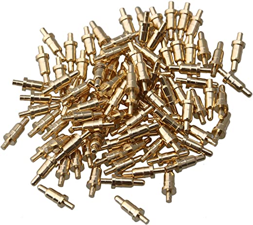 mxfans 100x gold plated 6mm copper probes spring pogo pin connector