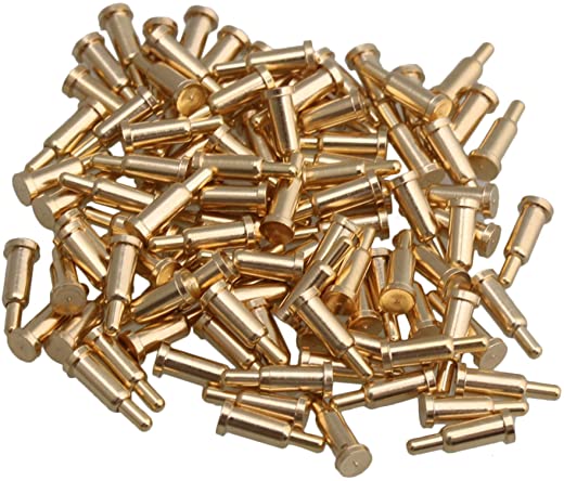 mxfans 100x golden plating copper spring pogo pins probes 2mm dia 6mm height