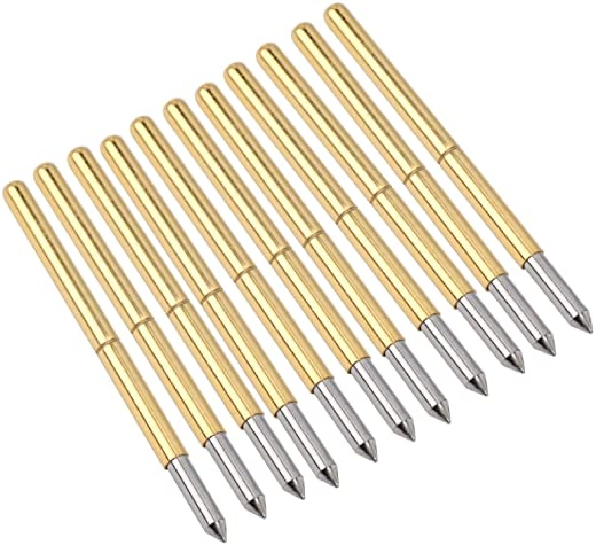 Large Spring Testing Probes Spring Test Probe, 100pcs P125‑B Test Probe 2.0mm Spring Test Detection ...