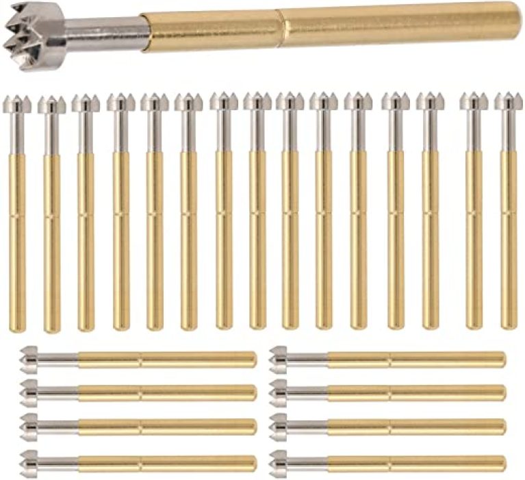 Spring Test Probe, Accurate Computer Machining 100Pcs Spring Loaded ...