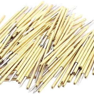 uxcell P100-B Spear Tip Metal Spring Test Probe Pin 1.36mm Dia 100pcs
