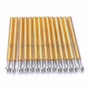 100pcs Spring Test Probe P75-E2 Spring Test Probe Gold Plated Pogo Pin 1.3mm Conical Head 1mm Thimble Test Tools For Power Tool